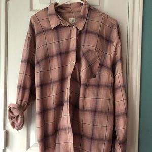 Pink and Grey flannel